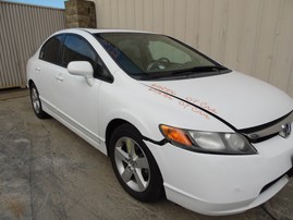 2007 HONDA CIVIC EX WHITE 4DR 1.8L VTEC AT A18756